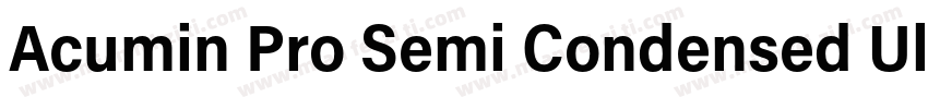 Acumin Pro Semi Condensed Ult Blk字体转换